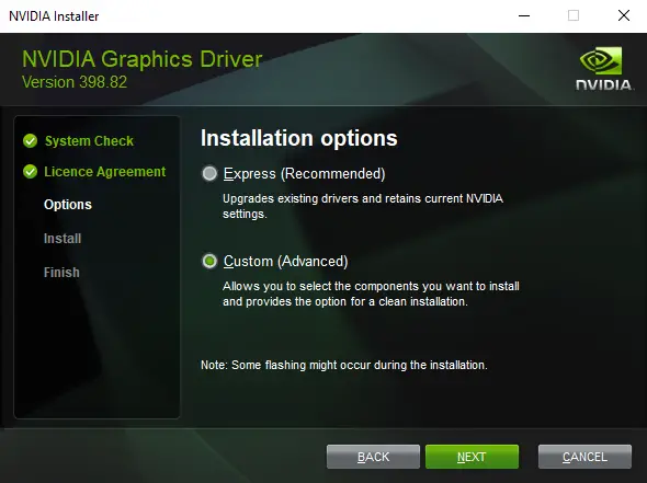Reinstalling NVIDIA Software and Drivers